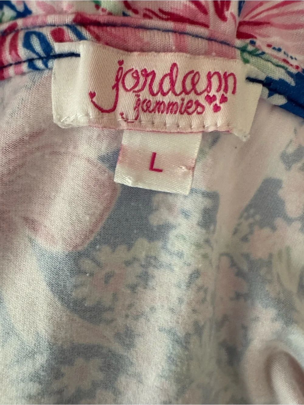 Jordann Jammies Floral Pink & Blue Women's Pajama Set